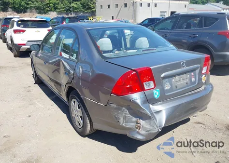 2005 Honda Civic Vp из США, поврежденный, VIN 2HGES16485H526610
